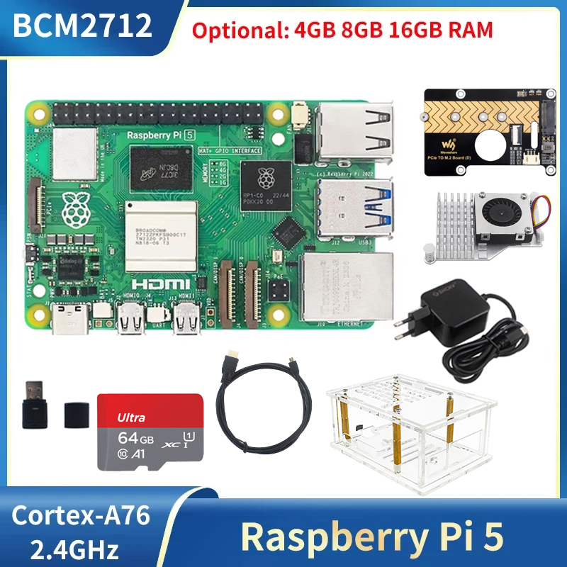 Raspberry Pi 5 8Gb Kit - Raspberry Pi 5 4GB 8GB 16GB