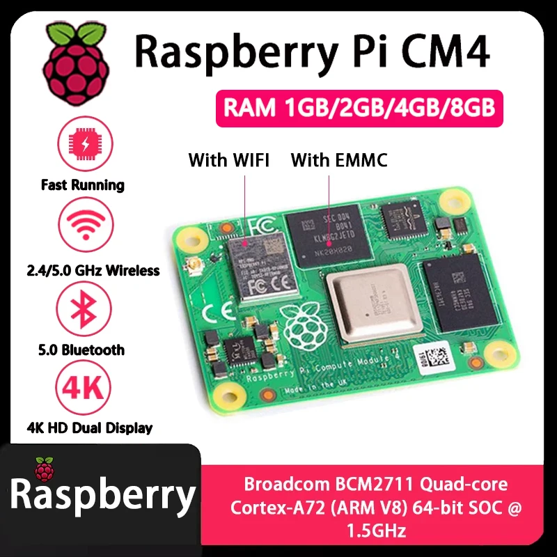 Raspberry Pi CM4 1GB/2GB/4GB/8 - đánh giá và giá Raspberry Pi Compute Module 4 8Gb 32Gb