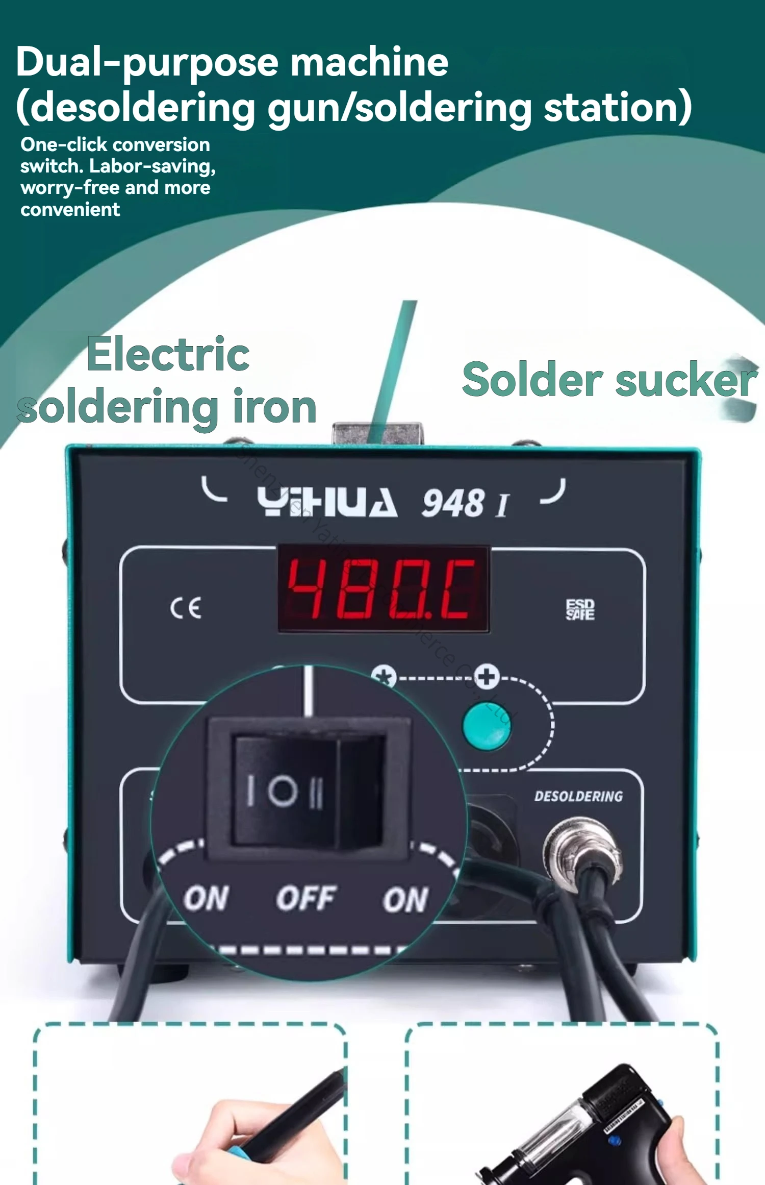 New 948-I Automatic Electric D - đánh giá và giá Desoldering Gun Vacuum Electric