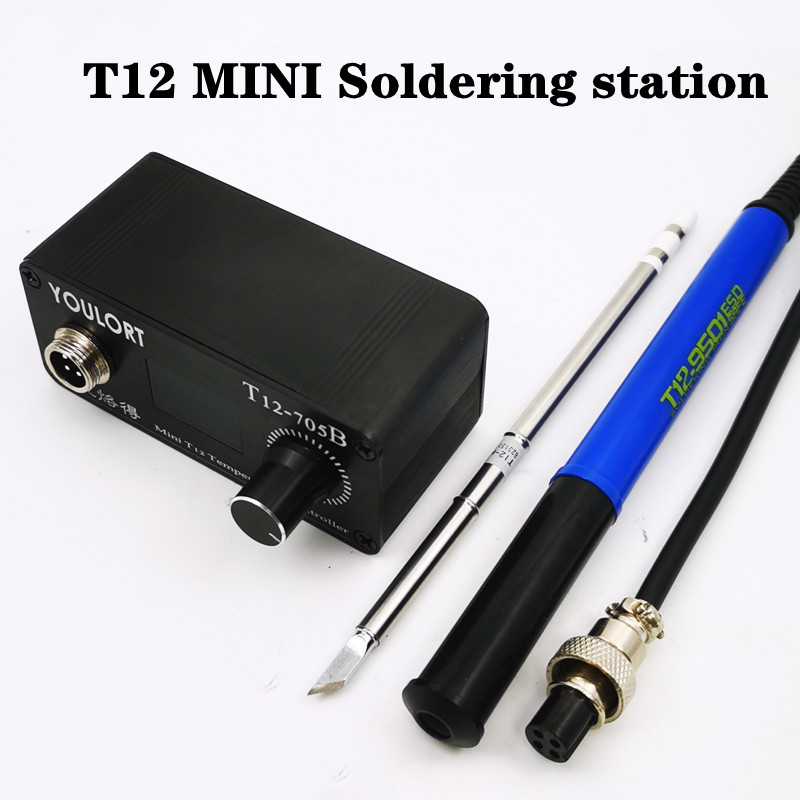 MINI T12-705B Soldering Iron s - đánh giá và giá Soldering Station T12 Oled