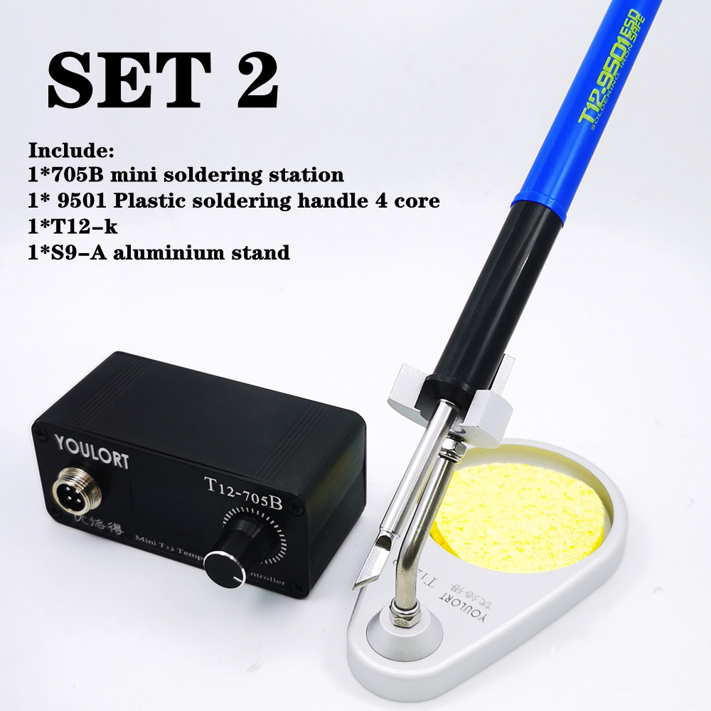 MINI T12-705B Soldering Iron s - đánh giá và giá Soldering Station T12 Oled