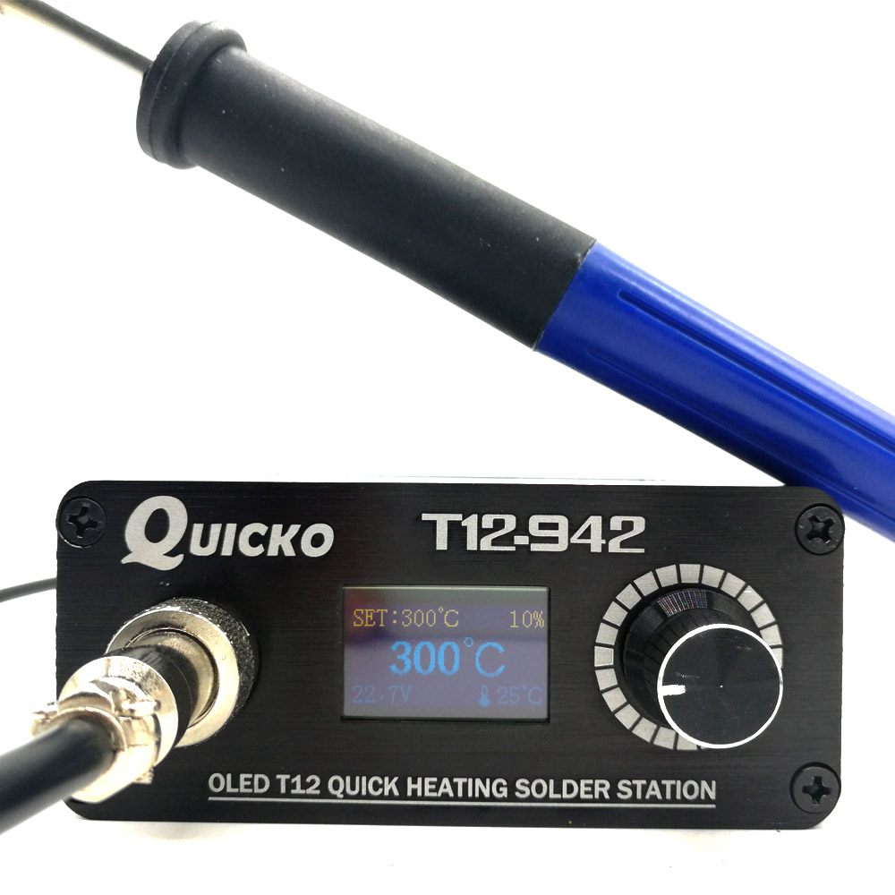 QUICKO MINI T12 STC OLED Kỹ Th - đánh giá và giá Soldering Station T12 Oled